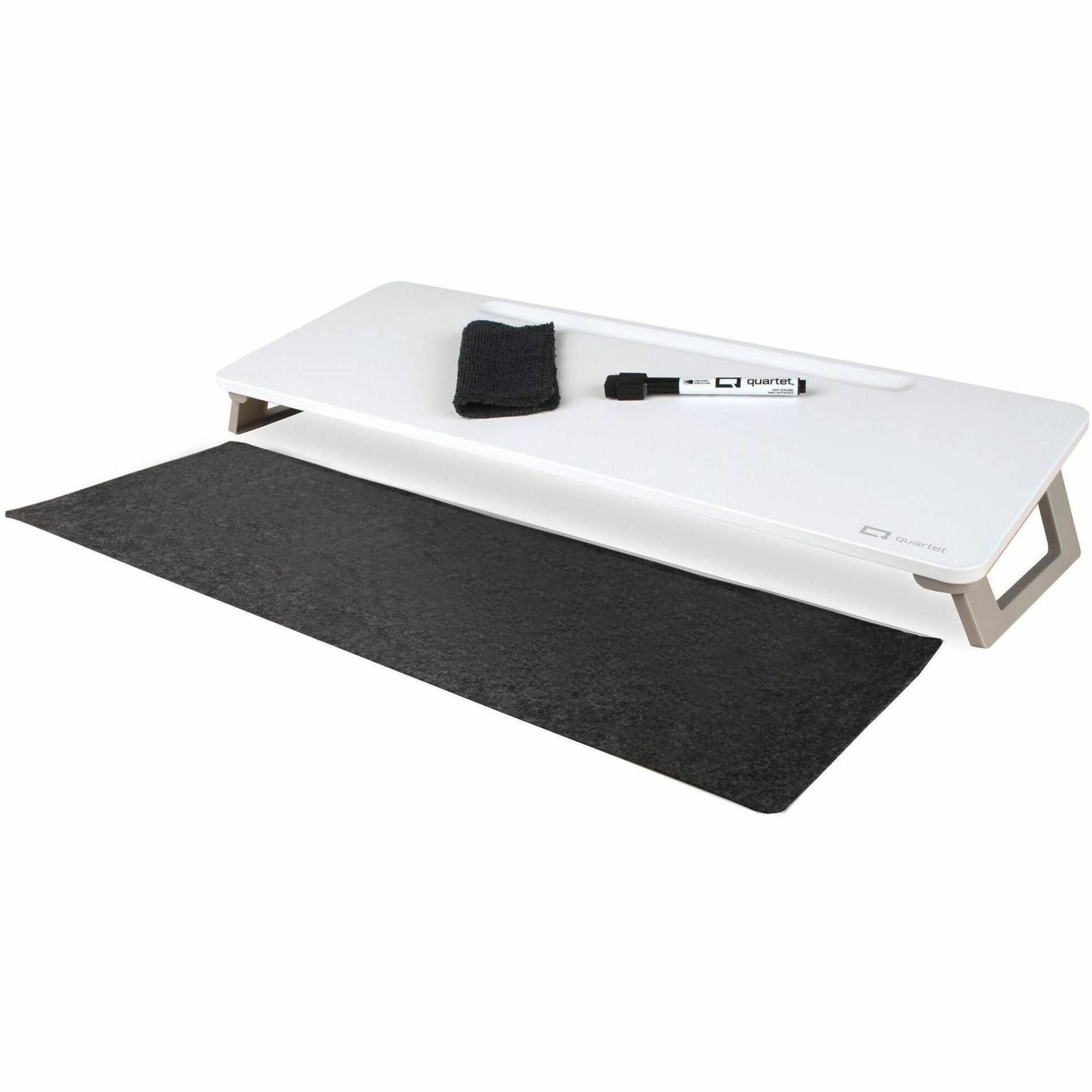 21" (1.7 ft) Width x 7.7" (0.6 ft) Height - White Painted Steel Surface - Desktop - Magnetic - Stain Resistant, Ghost Resistant - 1 Each