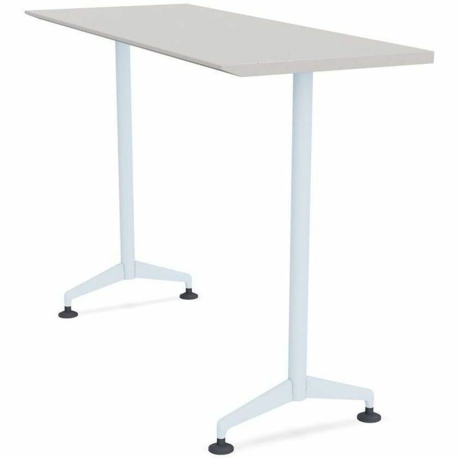 Special-T ZIA Series Training Tables Collection - Rectangle Top - Powder Coated T-shaped Base x 24" Table Top Width x 72" Table Top Depth - 42" Height - Training - Gray - High Pressure Laminate (HPL) - Cast Aluminum, Steel Base Material - 6 / Bundle