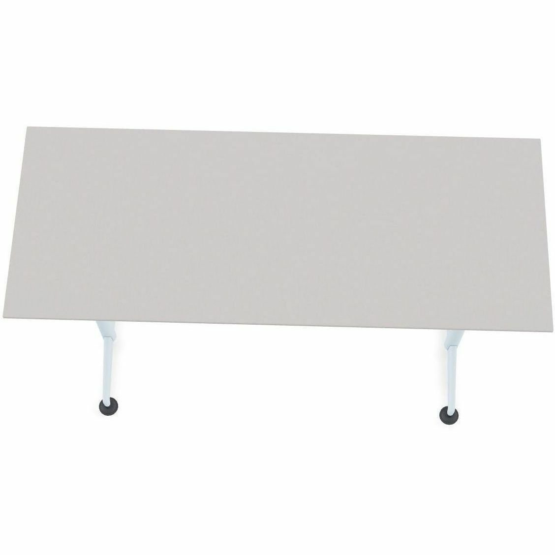 Special-T ZIA Series Training Tables Collection - Rectangle Top - Powder Coated T-shaped Base x 24" Table Top Width x 72" Table Top Depth - 42" Height - Training - Gray - High Pressure Laminate (HPL) - Cast Aluminum, Steel Base Material - 6 / Bundle
