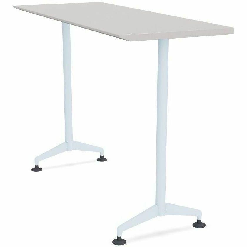 Special-T ZIA Series Training Tables Collection - Rectangle Top - Powder Coated T-shaped Base x 24" Table Top Width x 72" Table Top Depth - 42" Height - Training - Gray - High Pressure Laminate (HPL) - Cast Aluminum, Steel Base Material - 6 / Bundle