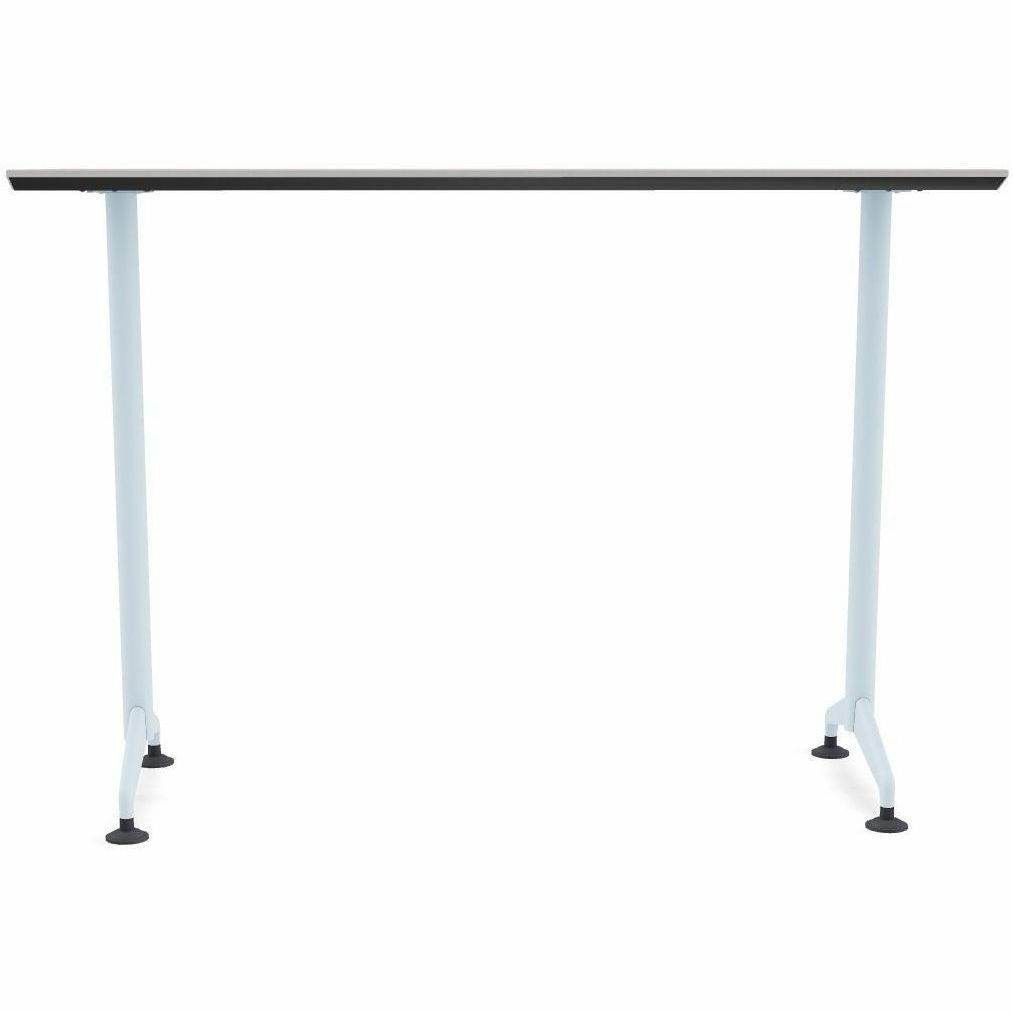 Special-T ZIA Series Training Tables Collection - Rectangle Top - Powder Coated T-shaped Base x 24" Table Top Width x 72" Table Top Depth - 42" Height - Training - Gray - High Pressure Laminate (HPL) - Cast Aluminum, Steel Base Material - 6 / Bundle