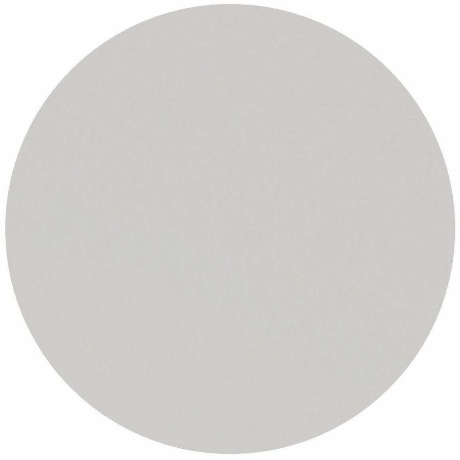 Special-T ZIA Series Round Hospitality Tables, 42" Diameter, 29" Height, Gray High Pressure Laminate Top, Powder Coated X-Shaped Cast Aluminum and Steel Base, Mid-Century Modern Style, 6 Tables per Bundle