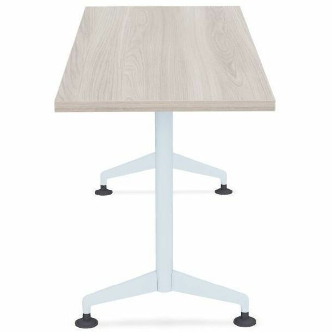 Special-T ZIA Series Training Tables, Rectangle, 24" x 60", Gray Driftwood, High Pressure Laminate, Powder Coated T-shaped Base, Cast Aluminum/Steel, Foldable, Flip-top, 6 Tables per Bundle