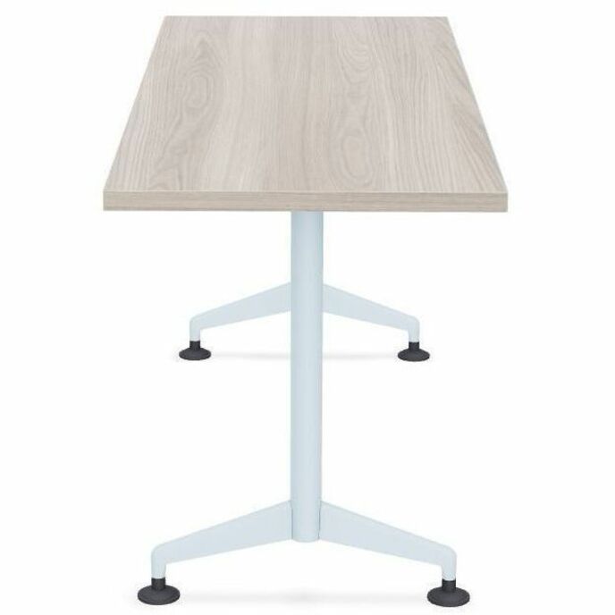Special-T ZIA Series Training Tables, Rectangle, 24" x 60", Gray Driftwood, High Pressure Laminate, Powder Coated T-shaped Base, Cast Aluminum/Steel, Foldable, Flip-top, 6 Tables per Bundle