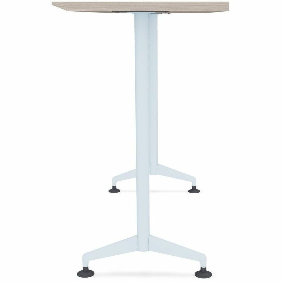 Special-T ZIA Series Training Tables, Rectangle, 24" x 72" x 42", Gray Driftwood, High Pressure Laminate, Powder Coated T-shaped Cast Aluminum/Steel Base, 6 Tables per Bundle