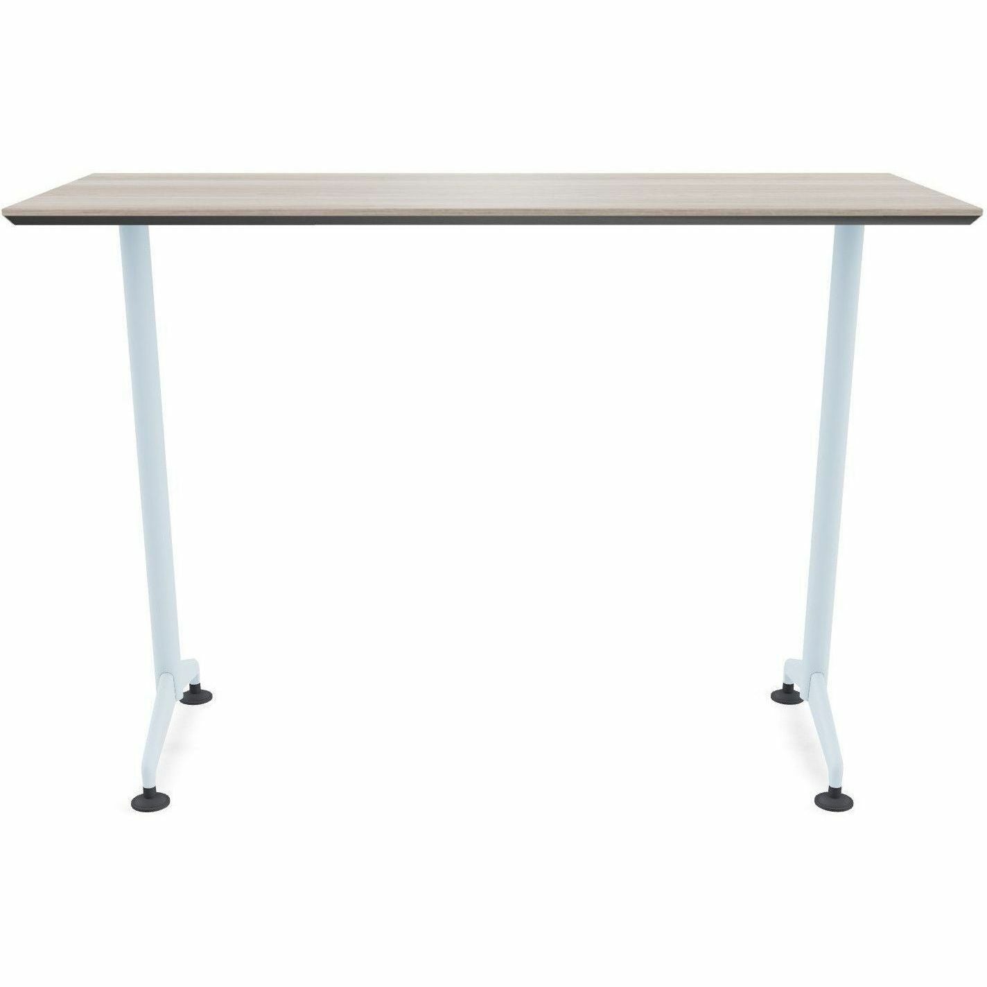 Special-T ZIA Series Training Tables, Rectangle, 24" x 72" x 42", Gray Driftwood, High Pressure Laminate, Powder Coated T-shaped Cast Aluminum/Steel Base, 6 Tables per Bundle