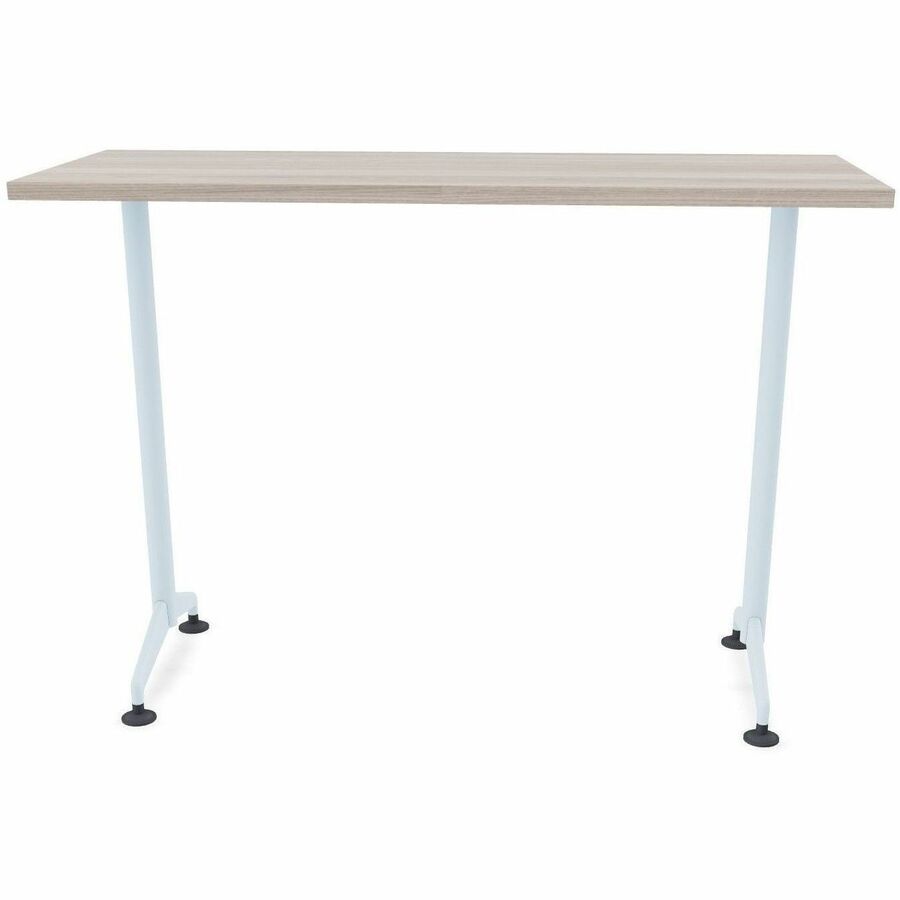 Special-T ZIA Series Training Tables, Rectangle, 24" x 72" x 42", Gray Driftwood, High Pressure Laminate, Powder Coated T-shaped Cast Aluminum/Steel Base, 6 Tables per Bundle