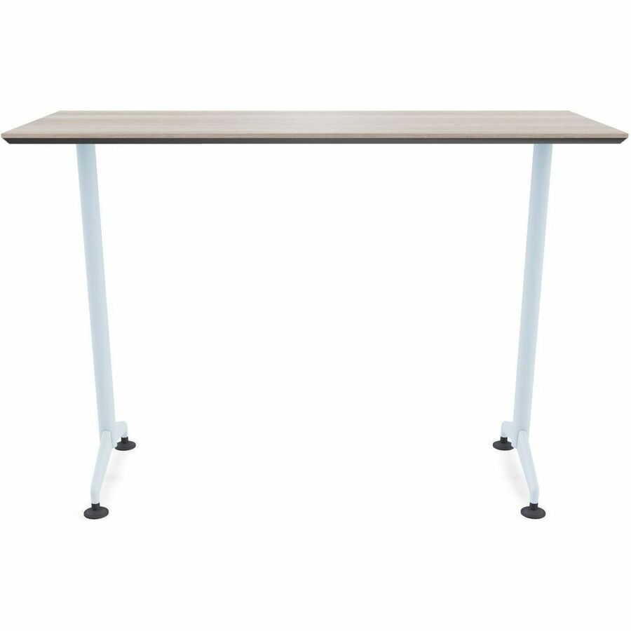 Special-T ZIA Series Training Tables, Rectangle, 24" x 72" x 42", Gray Driftwood, High Pressure Laminate, Powder Coated T-shaped Cast Aluminum/Steel Base, 6 Tables per Bundle