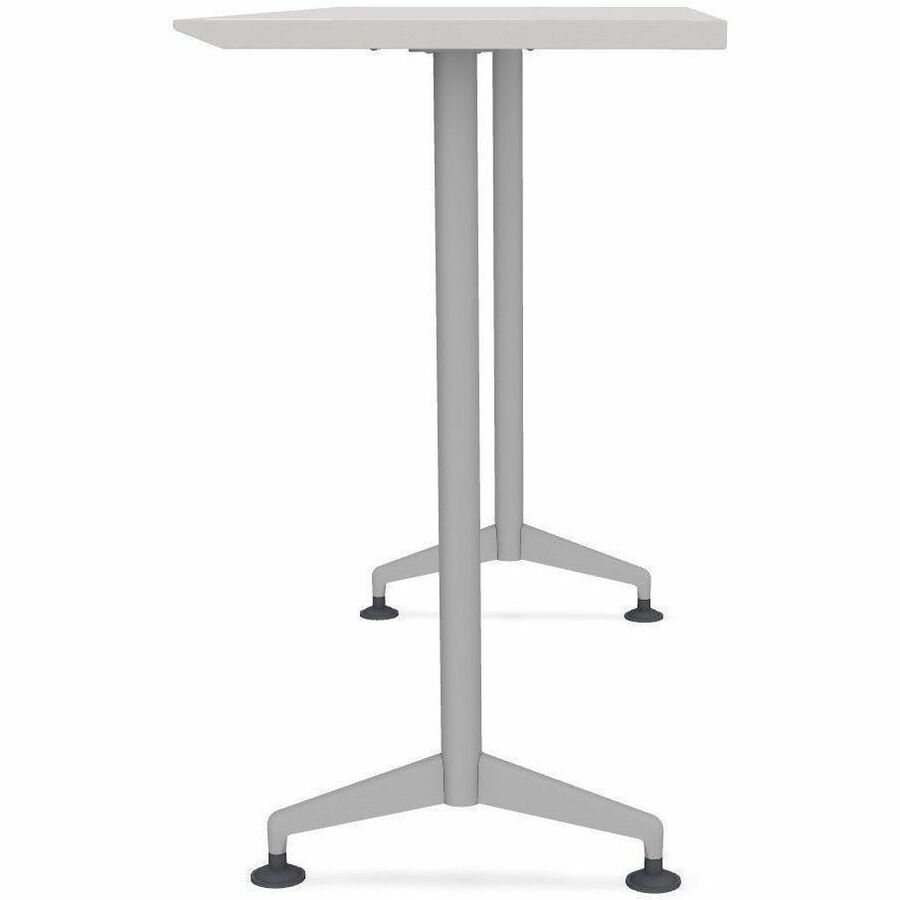 Special-T ZIA Series Training Tables, Rectangle, 24" x 60", 42" High, Gray Driftwood HPL, Powder Coated T-shaped Cast Aluminum/Steel Base, 8 Tables per Bundle