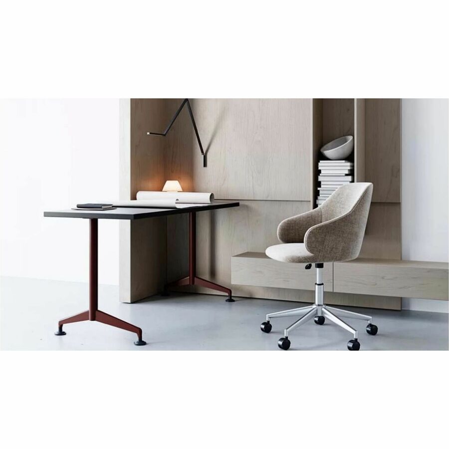 Special-T ZIA Series Training Tables, Rectangle, 24" x 60", 42" High, Gray Driftwood HPL, Powder Coated T-shaped Cast Aluminum/Steel Base, 8 Tables per Bundle