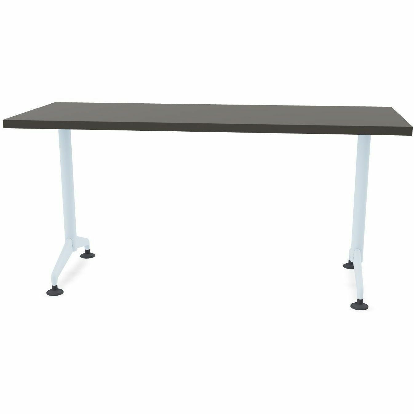 Special-T ZIA Series Training Tables Collection - Rectangle Top - Powder Coated T-shaped Base x 24" Table Top Width x 48" Table Top Depth - 42" Height - Training - Gray - High Pressure Laminate (HPL) - Cast Aluminum, Steel Base Material - 8 / Bundle