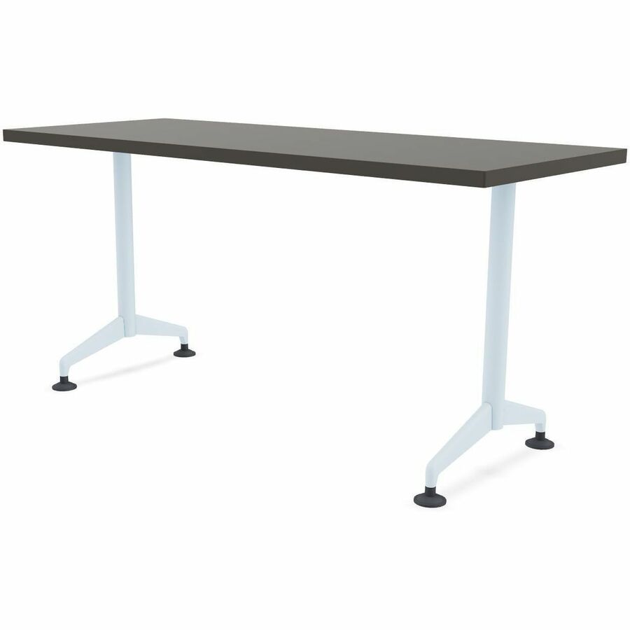 Special-T ZIA Series Training Tables Collection - Rectangle Top - Powder Coated T-shaped Base x 24" Table Top Width x 48" Table Top Depth - 42" Height - Training - Gray - High Pressure Laminate (HPL) - Cast Aluminum, Steel Base Material - 8 / Bundle