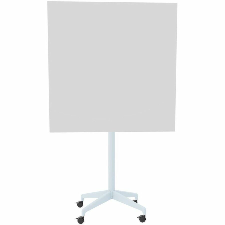 Special-T ZIA Series Hospitality Tables, Square 42"x42"x42", White High Pressure Laminate, Powder Coated X-Shaped Cast Aluminum/Steel Base, Mid-Century Modern Style, 6 per Bundle