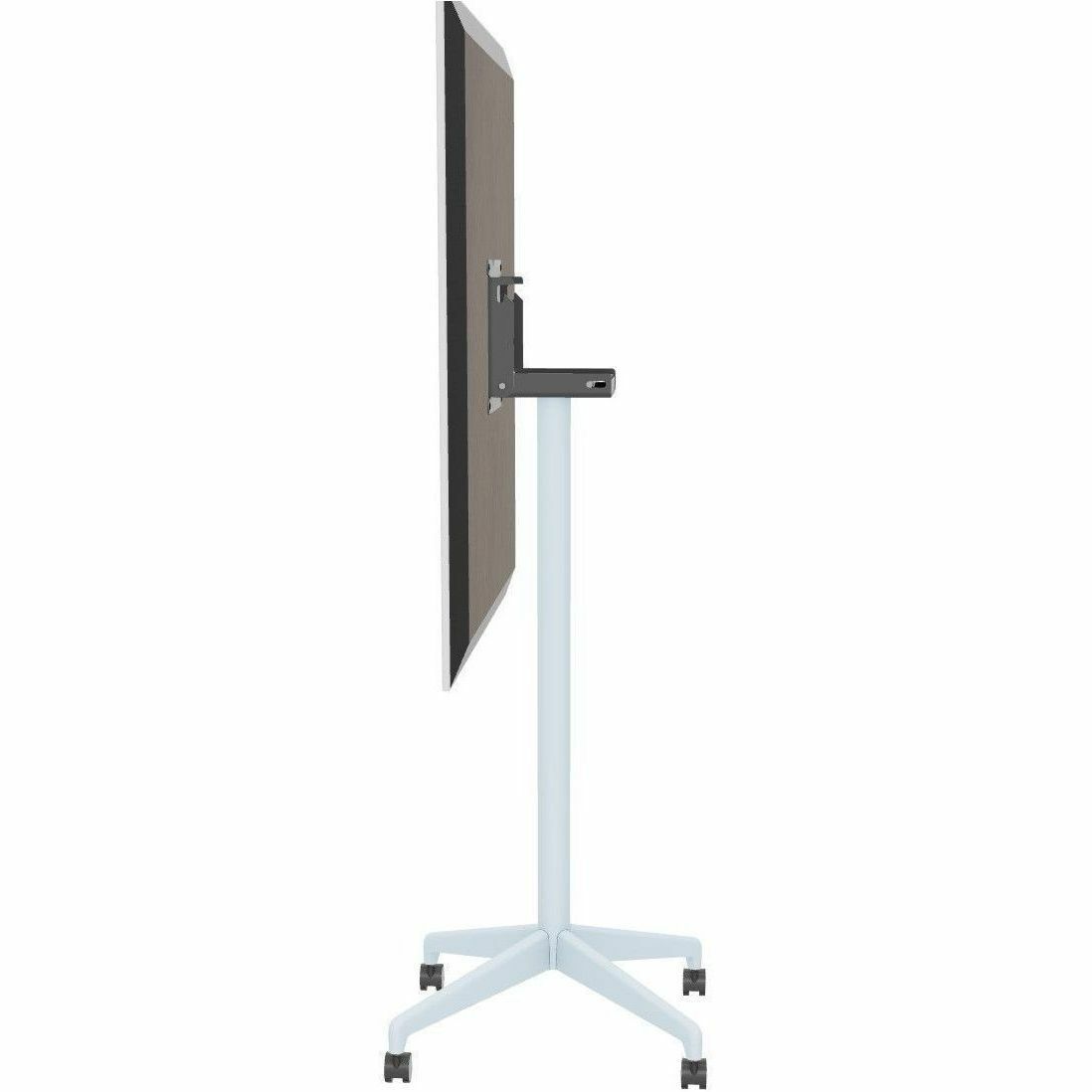 Special-T ZIA Series Hospitality Tables, Square 42"x42"x42", White High Pressure Laminate, Powder Coated X-Shaped Cast Aluminum/Steel Base, Mid-Century Modern Style, 6 per Bundle