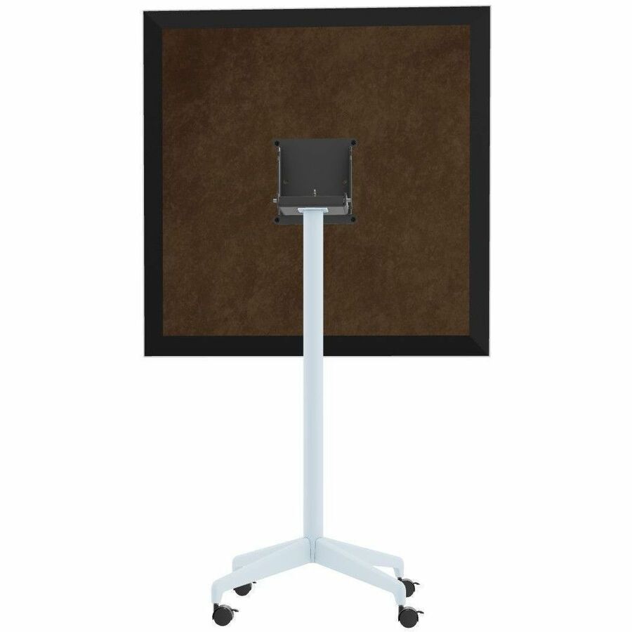 Special-T ZIA Series Hospitality Tables, Square 42"x42"x42", White High Pressure Laminate, Powder Coated X-Shaped Cast Aluminum/Steel Base, Mid-Century Modern Style, 6 per Bundle
