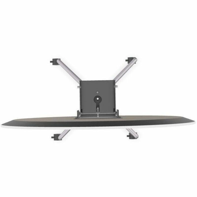 Special-T ZIA Series Round Hospitality Tables, 36" Diameter, 42" Height, White High Pressure Laminate Top, Powder Coated X-Shaped Cast Aluminum and Steel Base, Mid-Century Modern Style, 6 per Bundle
