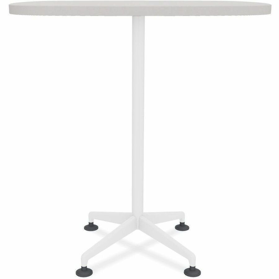 Special-T ZIA Series Hospitality Tables, Square 42"x42"x42", Powder Coated X-Shaped Base, Mid-Century Modern, Gray High Pressure Laminate, Cast Aluminum/Steel Base, 6 Tables per Bundle