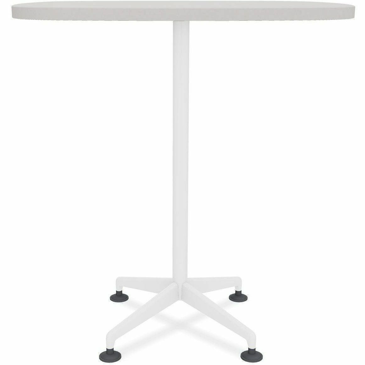 Special-T ZIA Series Hospitality Tables, Square 42"x42"x42", Powder Coated X-Shaped Base, Mid-Century Modern, Gray High Pressure Laminate, Cast Aluminum/Steel Base, 6 Tables per Bundle