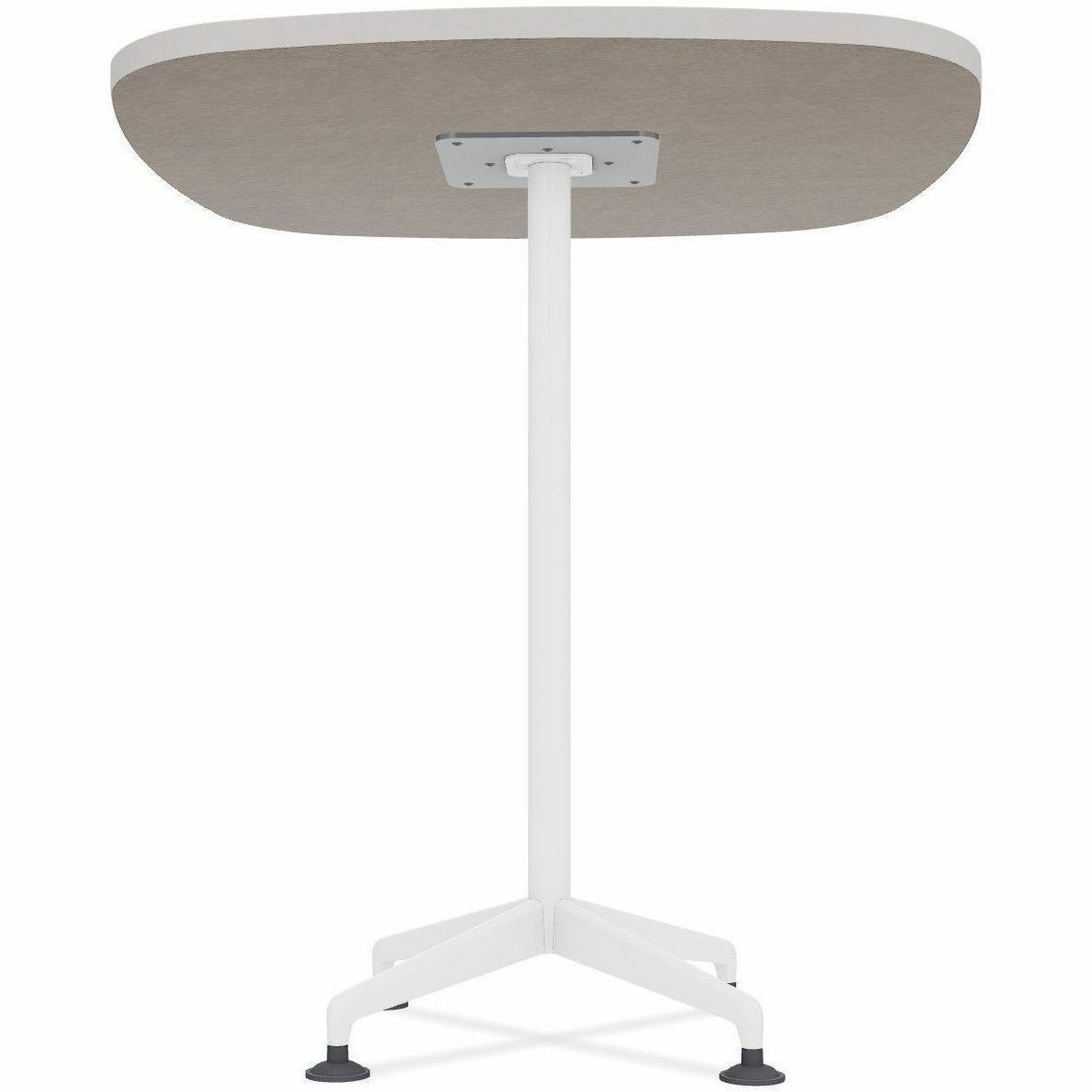 Special-T ZIA Series Hospitality Tables, Square 42"x42"x42", Powder Coated X-Shaped Base, Mid-Century Modern, Gray High Pressure Laminate, Cast Aluminum/Steel Base, 6 Tables per Bundle