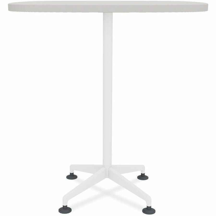 Special-T ZIA Series Hospitality Tables, Square 42"x42"x42", Powder Coated X-Shaped Base, Mid-Century Modern, Gray High Pressure Laminate, Cast Aluminum/Steel Base, 6 Tables per Bundle