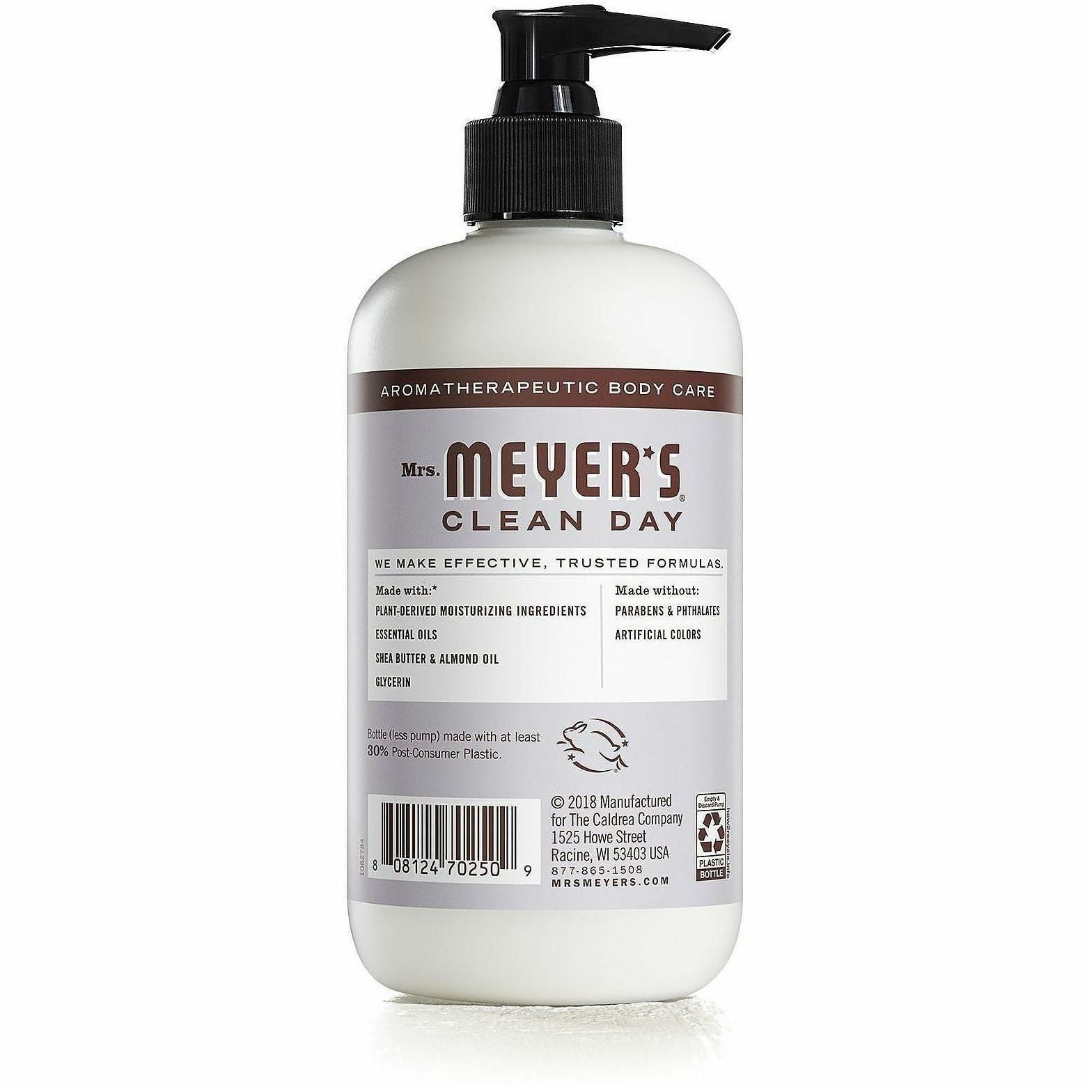 Mrs. Meyer's Clean Day Lavender Lotion - Lotion - 12 fl oz - Lavender - For Dry Skin - Applicable on Body - Cruelty-free, Non-greasy, Paraben-free, Moisturising - 6 / Carton