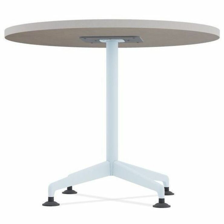 Special-T ZIA Series Conference Tables Collection, Elipse Top, Powder Coated Double Column Base, 96" W x 48" D x 29" H, White High Pressure Laminate, Cast Aluminum & Steel Base, 2 Tables per Bundle