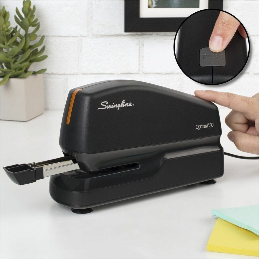 Staples Upto 30 Sheet - Full Strip - Staple Size:  - 23/0.24" - Black - Plastic - 1 Each