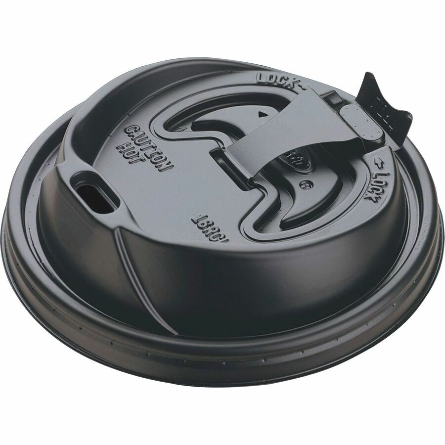 Round - Plastic - Black - 100/Bag - 1000 / Carton