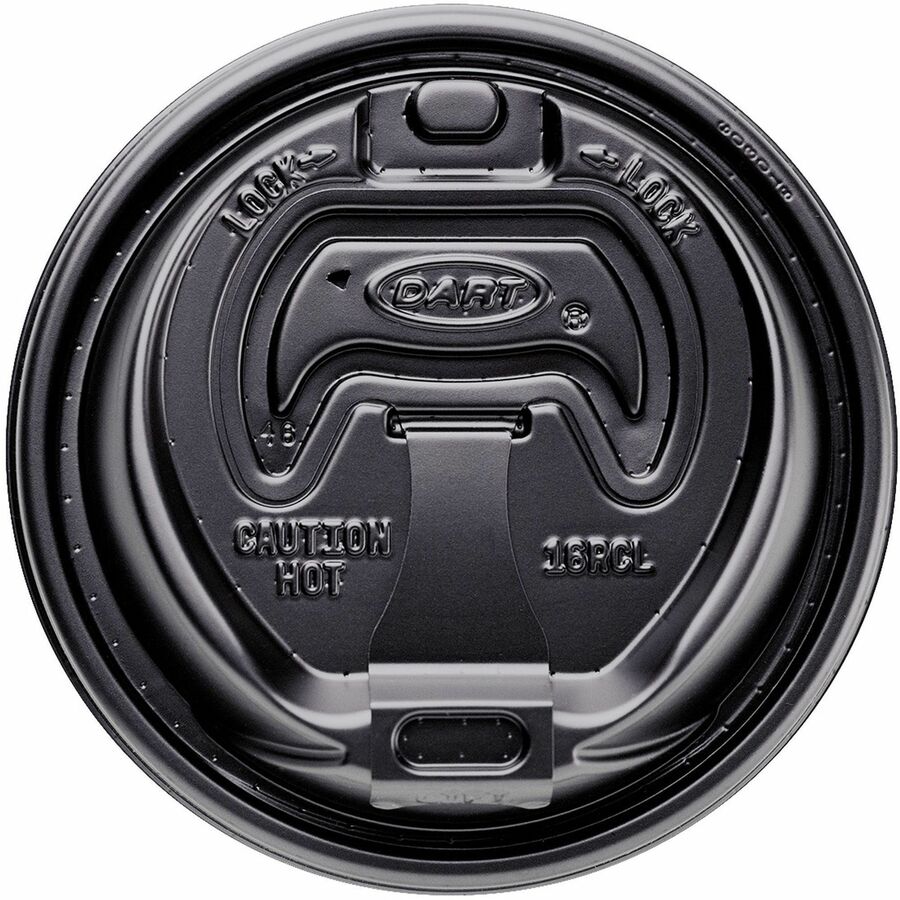 Round - Plastic - Black - 100/Bag - 1000 / Carton