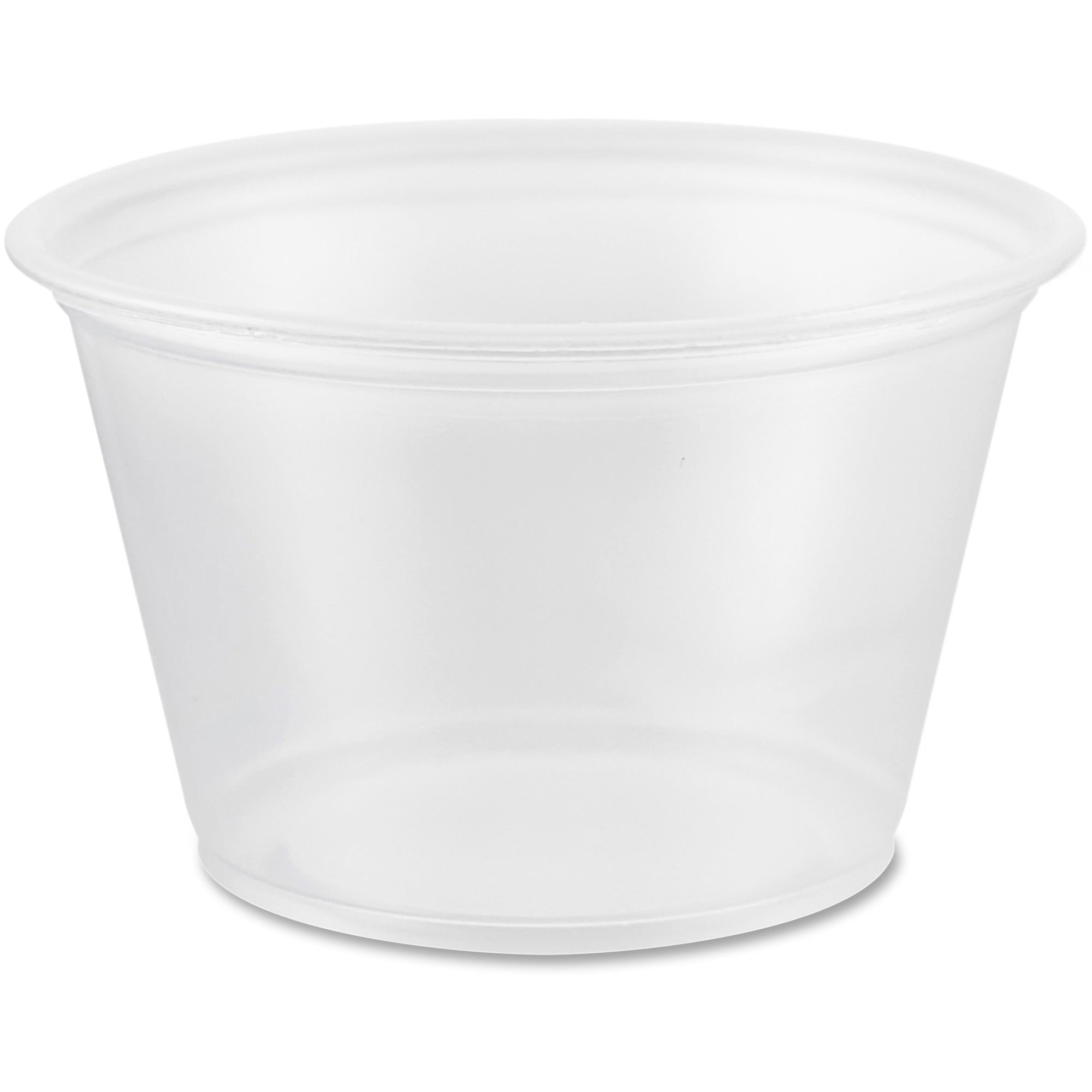 Serving, Transporting - White, Clear - Polypropylene Body - 125/Pack - 20 / Carton