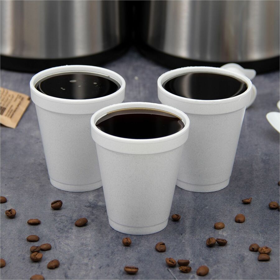 14 fl oz - White - Foam - Cold Drink, Hot Drink, Soft Drink - 25/Pack - 40 / Carton