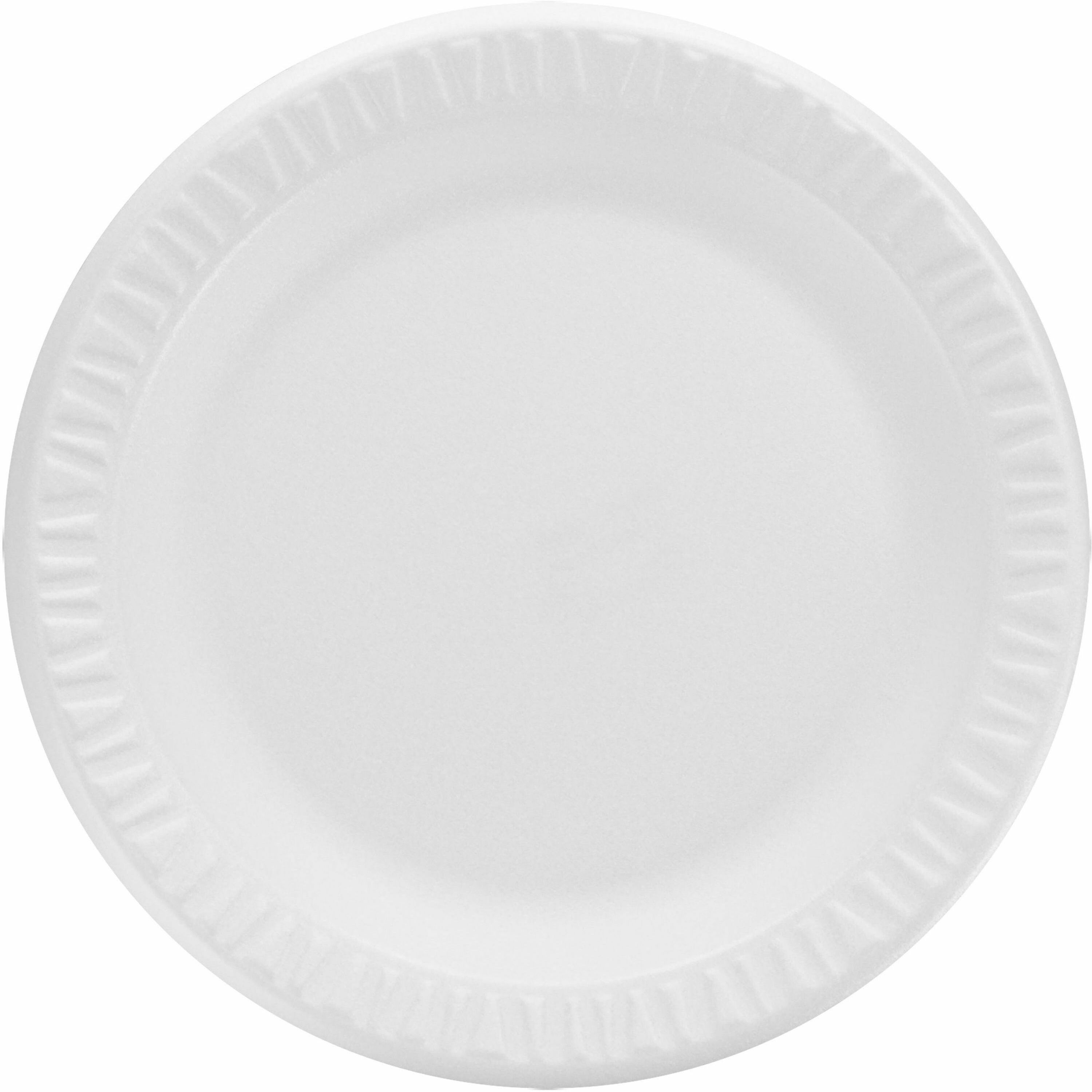 Disposable - 9" Diameter - White - Foam Body - Round - 125/Bag - 4 / Carton