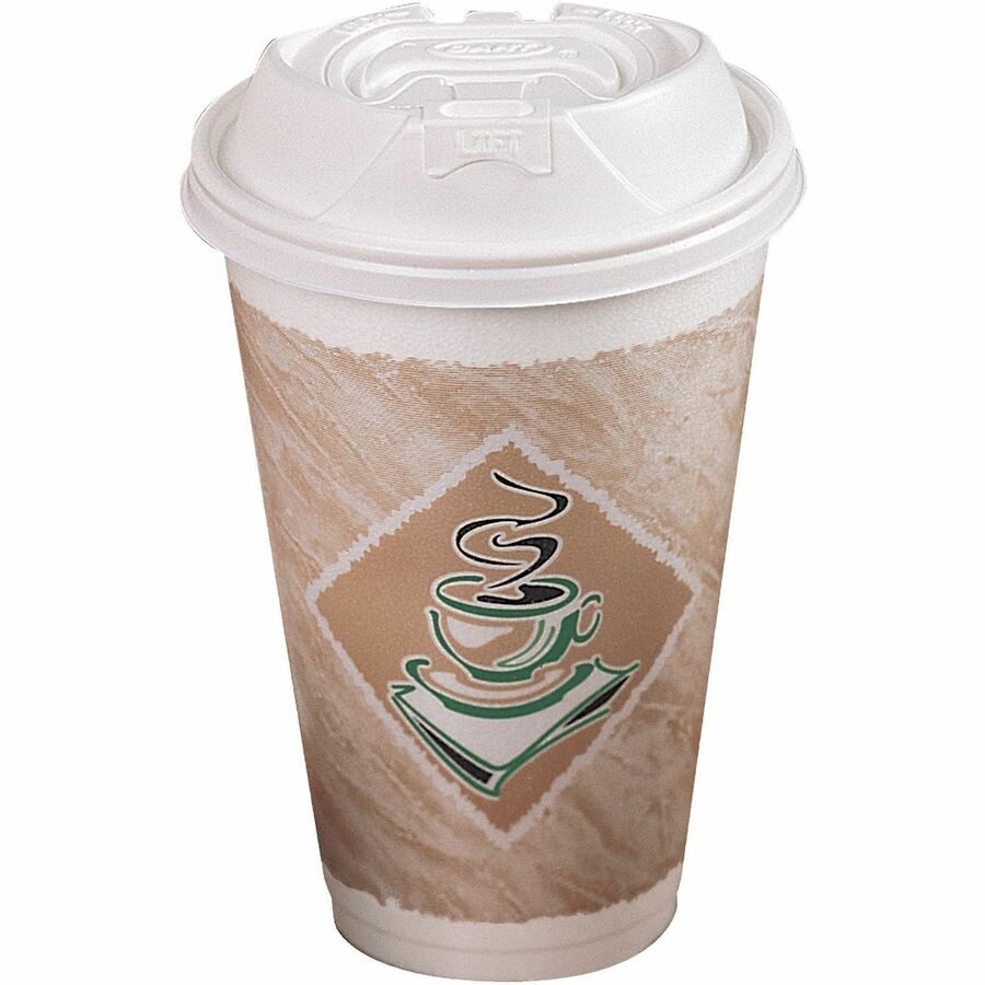 Dart ThermoGlaze 16 oz Design Insulated Foam Cups