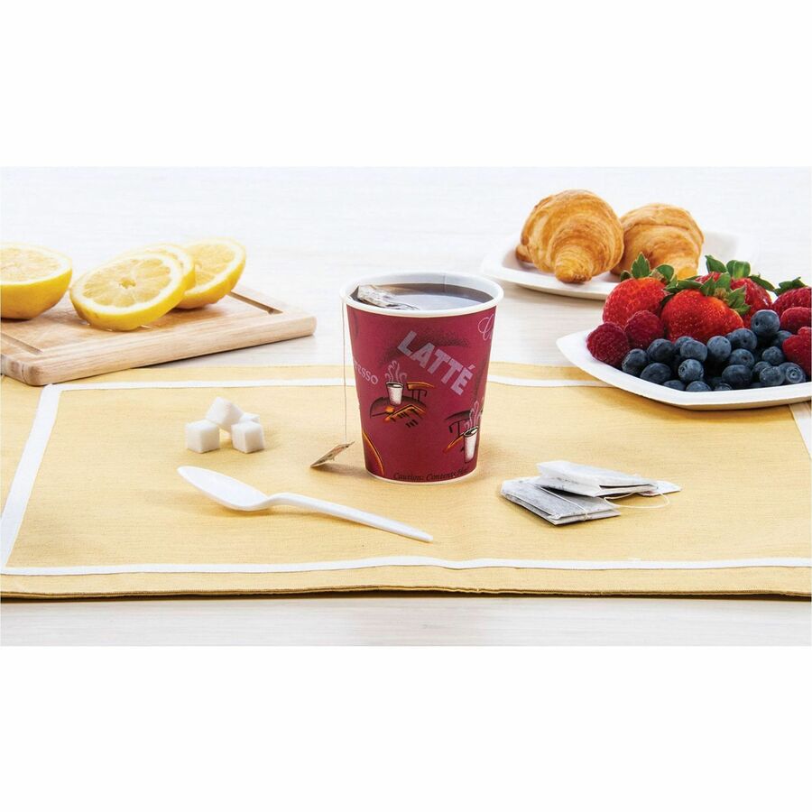 Solo 16 oz Bistro Design Disposable Paper Cups