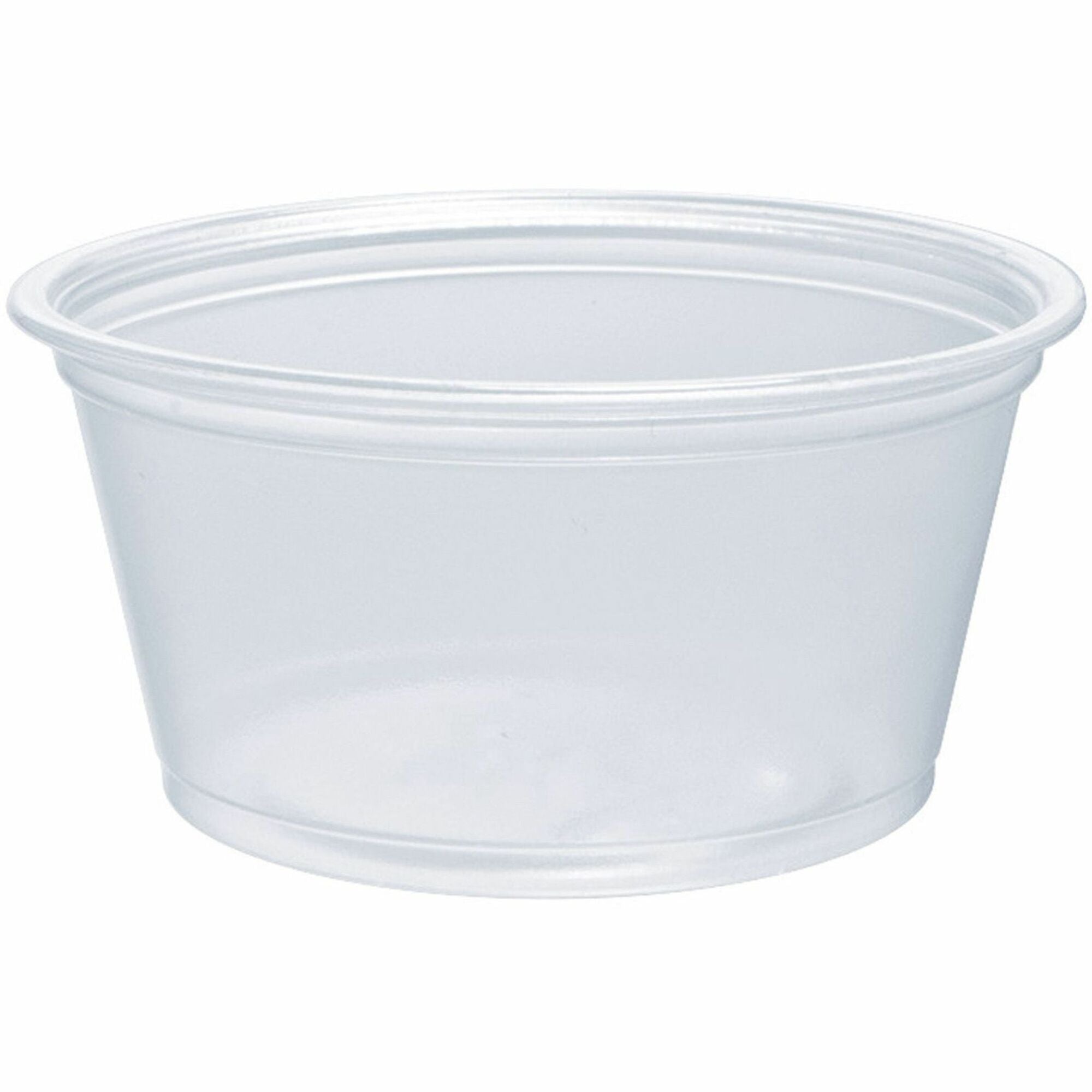 Food, Sauce, Salad - Microwave Safe - Clear - Plastic, Polypropylene Body - 125/Pack - 20 / Carton