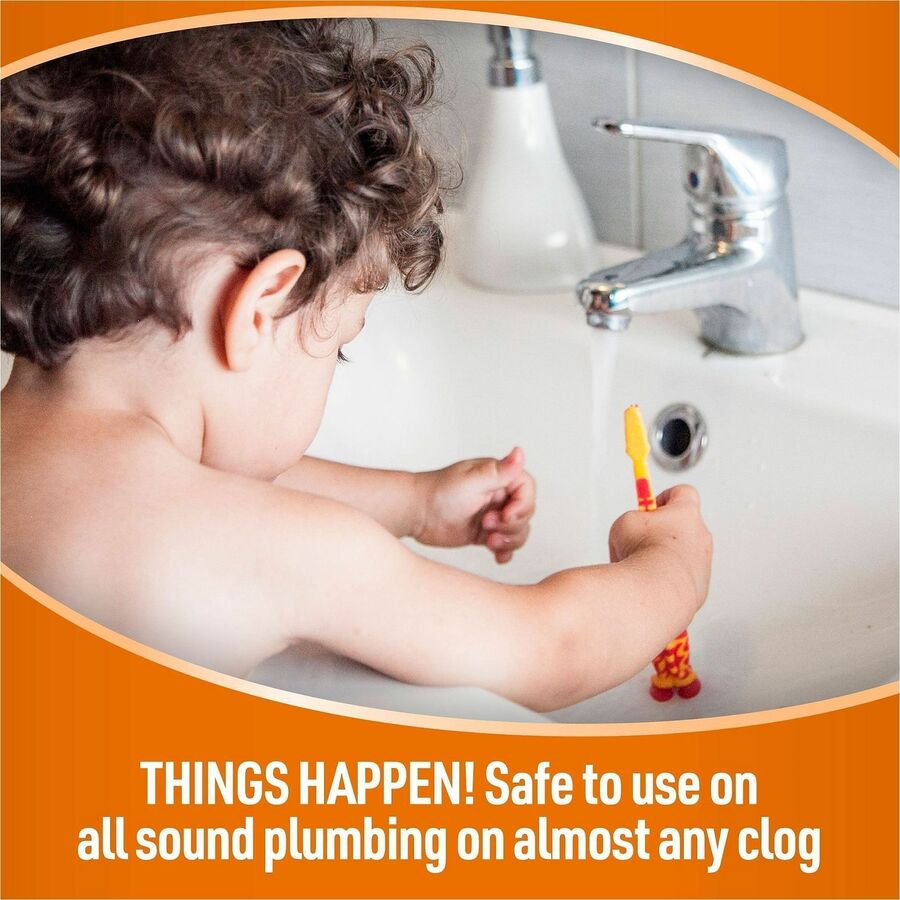 For Drain, Sink, Tub - Aerosol - 4.5 fl oz (0.1 quart) - Unclog, CFC-free, Easy to Use - White - 6 / Carton