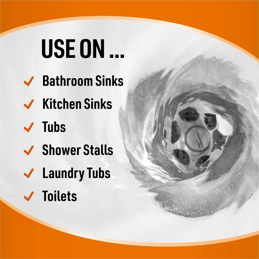 For Drain, Sink, Tub - Aerosol - 4.5 fl oz (0.1 quart) - Unclog, CFC-free, Easy to Use - White - 6 / Carton