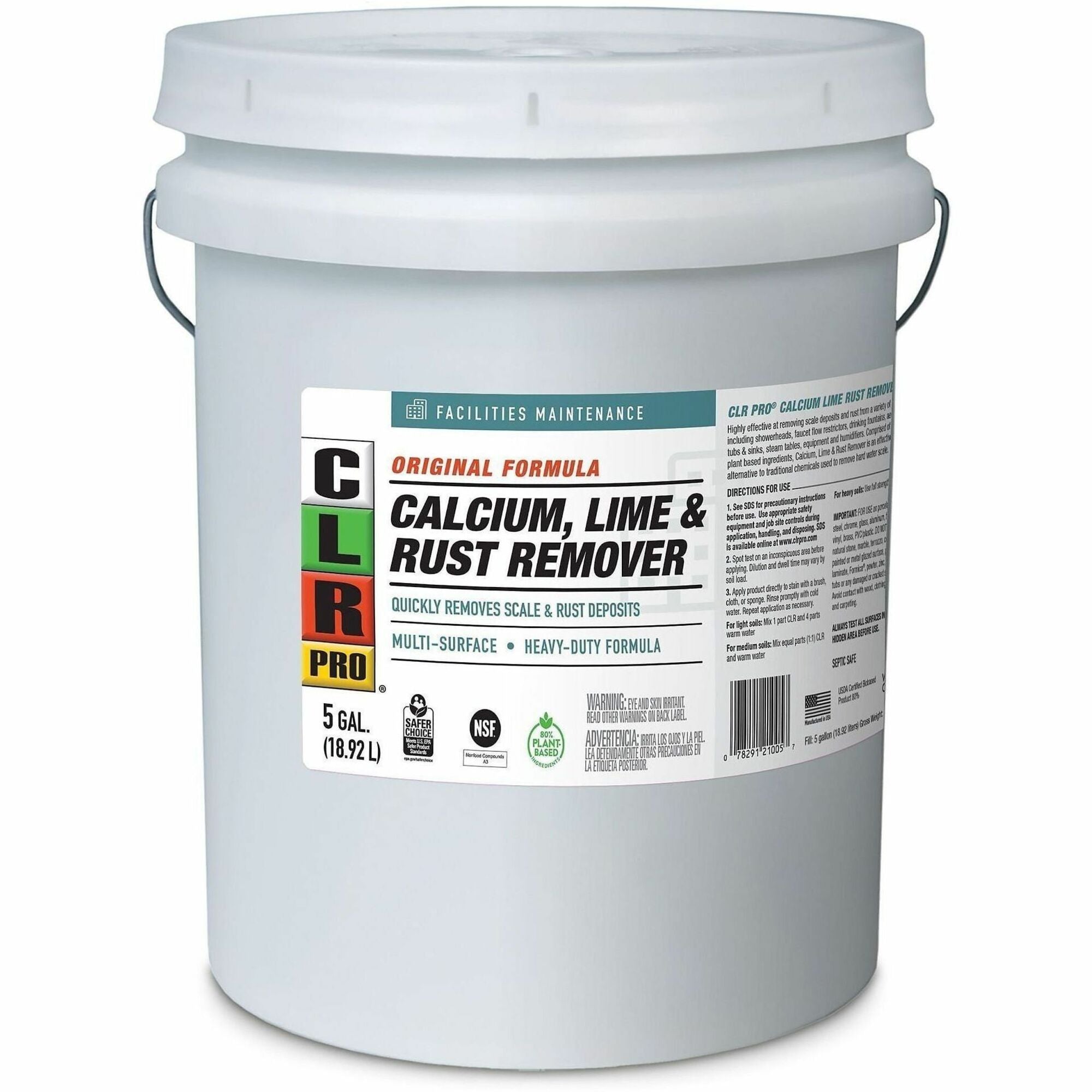 Liquid Multi-Surface Acid Cleaner, Removes Lime, Rust, Calcium, Soap Scum & Hard Water Deposits, 640 fl oz (20 qt)