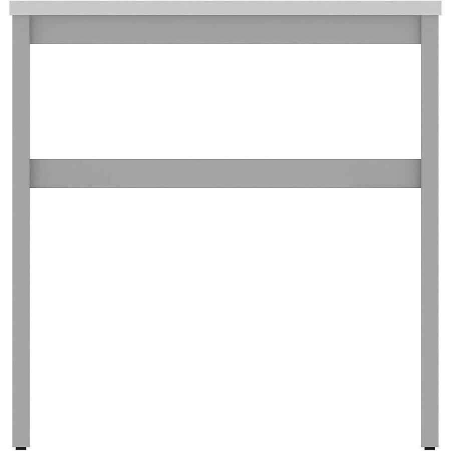Lorell Table Base - Powder Coated H-shaped, Silver Base - 28.50" Height x 71.60" Width x 29.10" Depth - Metal Base Material - 1 Each