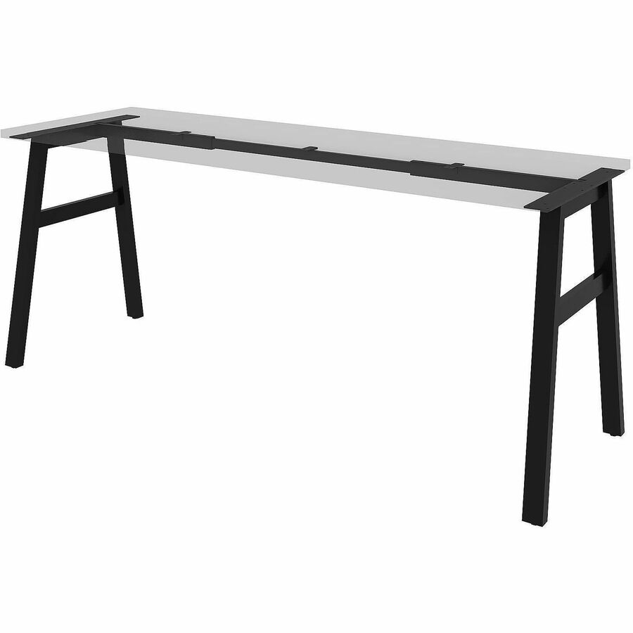 Lorell Table Base - Powder Coated A-shaped, Black Base - 28.50" Height x 71.60" Width x 23.20" Depth - Metal Base Material - 1 Each