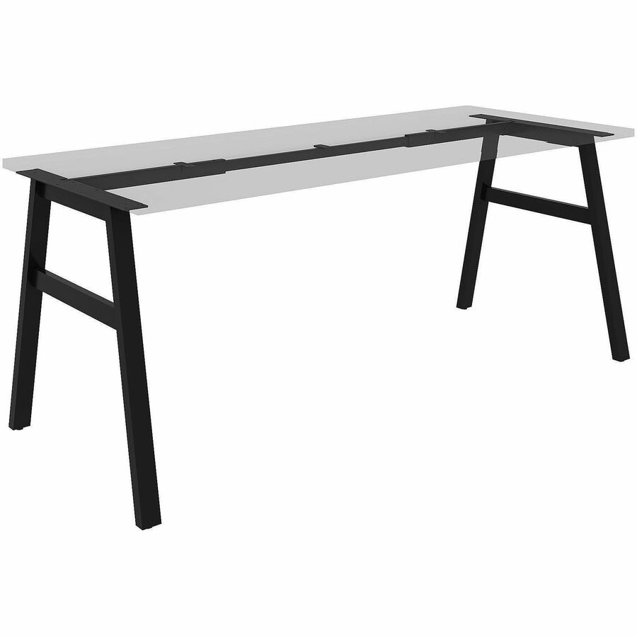 Lorell Table Base - Powder Coated A-shaped, Black Base - 28.50" Height x 71.60" Width x 29.10" Depth - Metal Base Material - 1 Each
