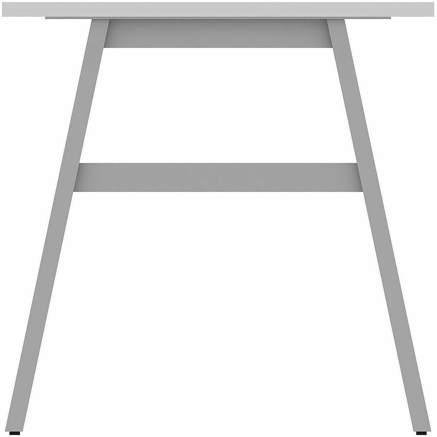 Lorell Table Base - Powder Coated A-shaped, Silver Base - 28.50" Height x 71.60" Width x 29.10" Depth - Metal Base Material - 1 Each