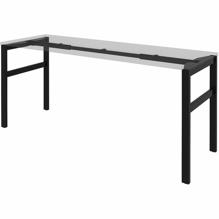 Lorell Table Base - Powder Coated H-shaped, Black Base - 28.50" Height x 71.60" Width x 23.20" Depth - Metal Base Material - 1 Each