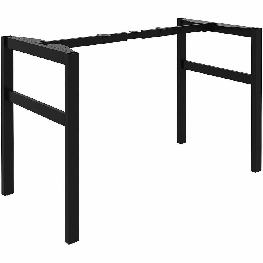 Lorell Table Base - Powder Coated H-shaped, Black Base - 28.50" Height x 71.60" Width x 23.20" Depth - Metal Base Material - 1 Each