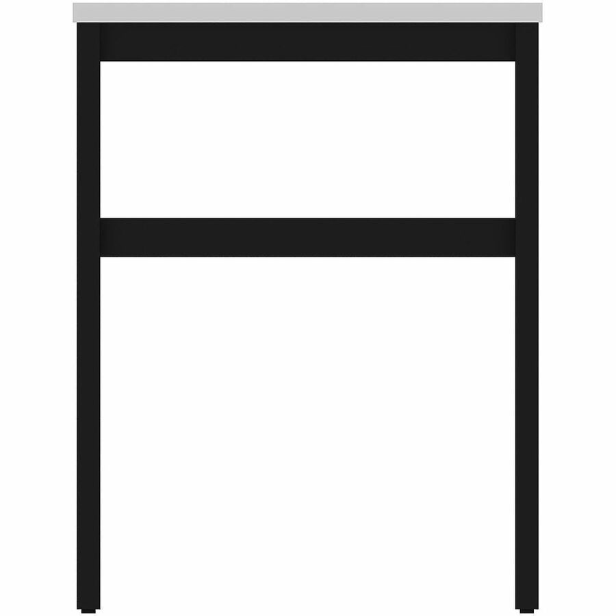 Lorell Table Base - Powder Coated H-shaped, Black Base - 28.50" Height x 71.60" Width x 23.20" Depth - Metal Base Material - 1 Each