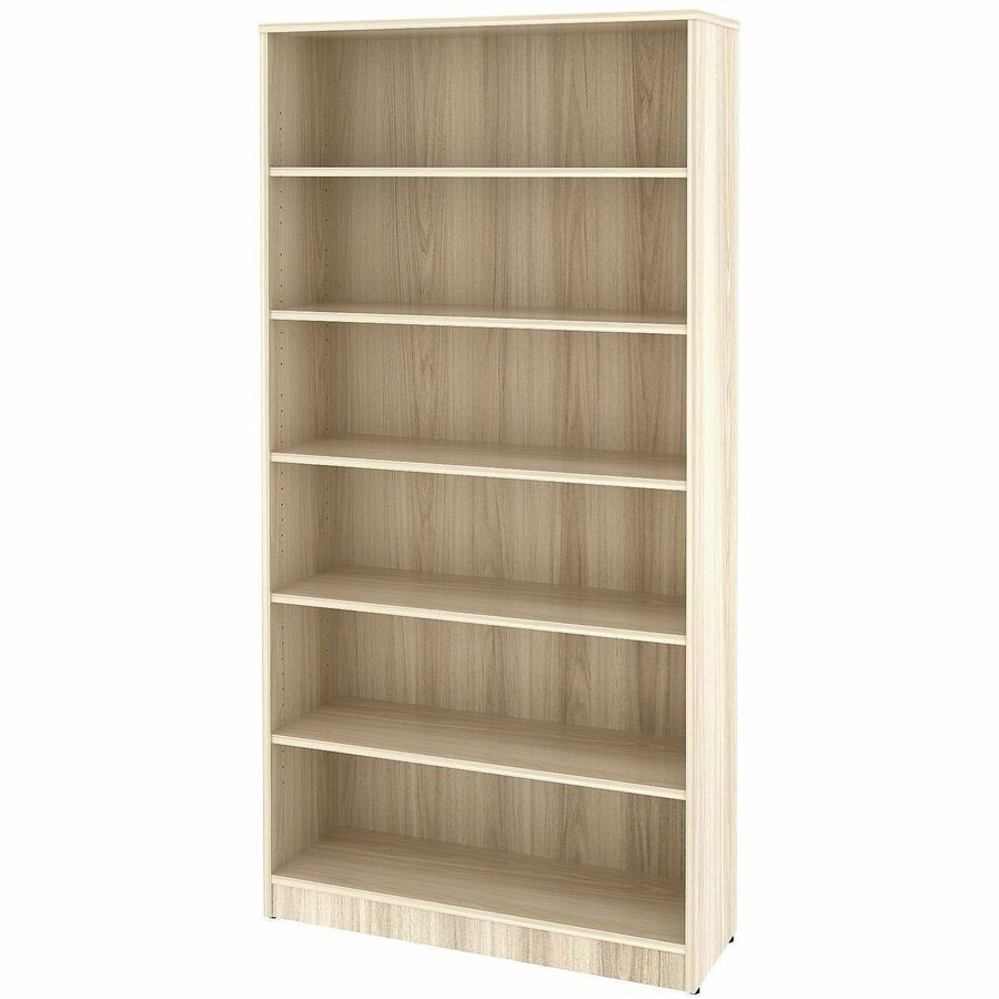 Lorell Bookcase, 6 Shelves, Modern Elm, 1 Each, Assembly Required