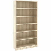 Lorell Bookcase, 6 Shelves, Modern Elm, 1 Each, Assembly Required