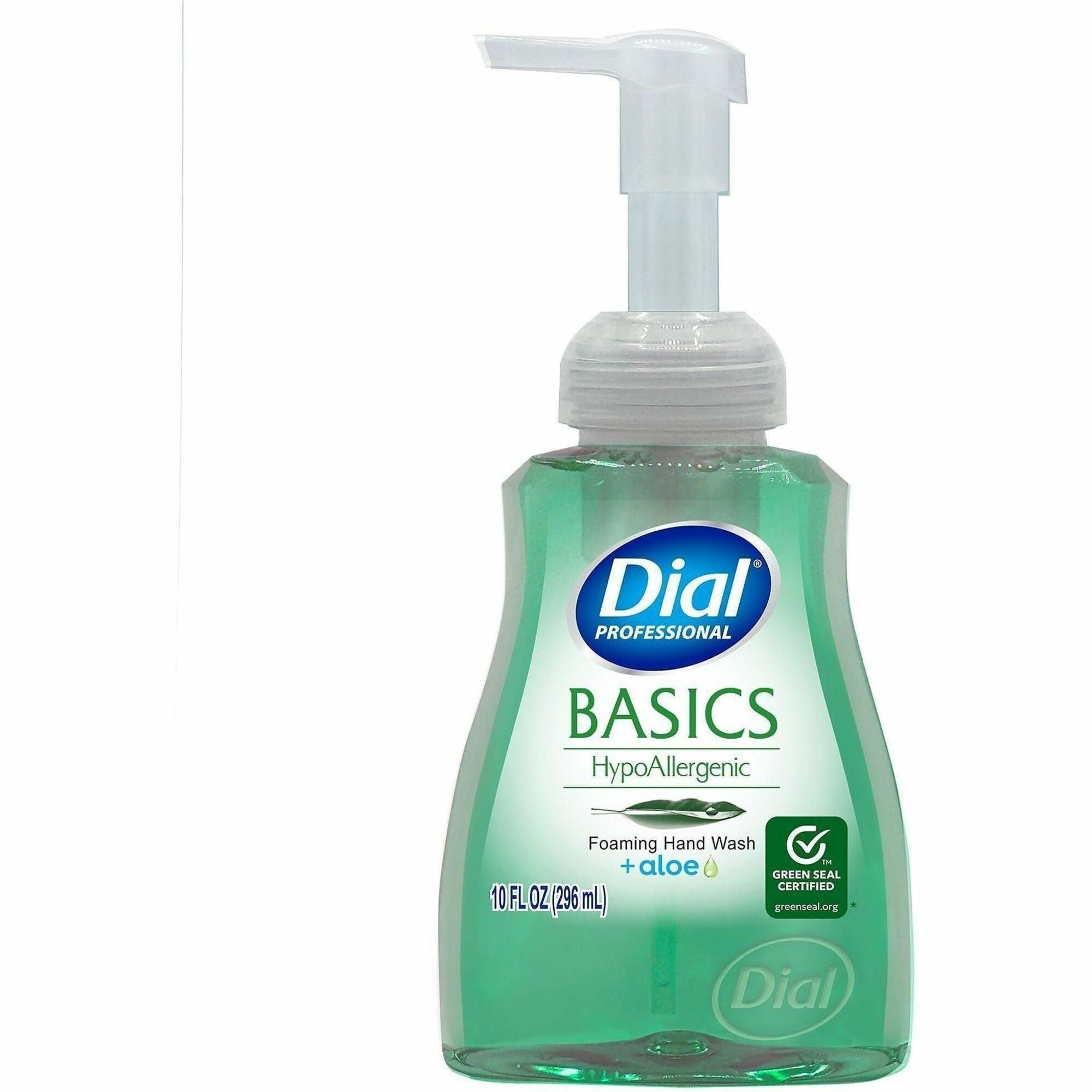 Dial Professional Basics HypoAllergenic Foam Hand Soap - 10 fl oz - Pump Dispenser - Hand, Commercial, Healthcare, School, Office, Restaurant, Daycare - Clear - 1 Each