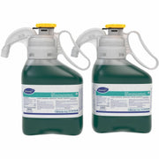 Diversey Crew Restroom Disinfectant Cleaner, Concentrate Liquid, Fresh Scent, 47.3 fl oz (1.5 quart) Bottles, Green, 2 per Carton