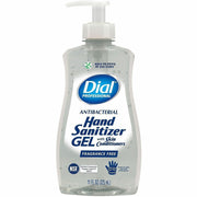 Dial Professional Hand Sanitizer Gel - Fragrance-free Scent - 11 fl oz - Pump Dispenser - Bacteria Remover - Hand - Moisturizing - Clear - Dye-free - 1 Each